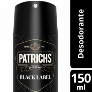 PATRICHS DESODORANTE BLACK LABEL x 150ml